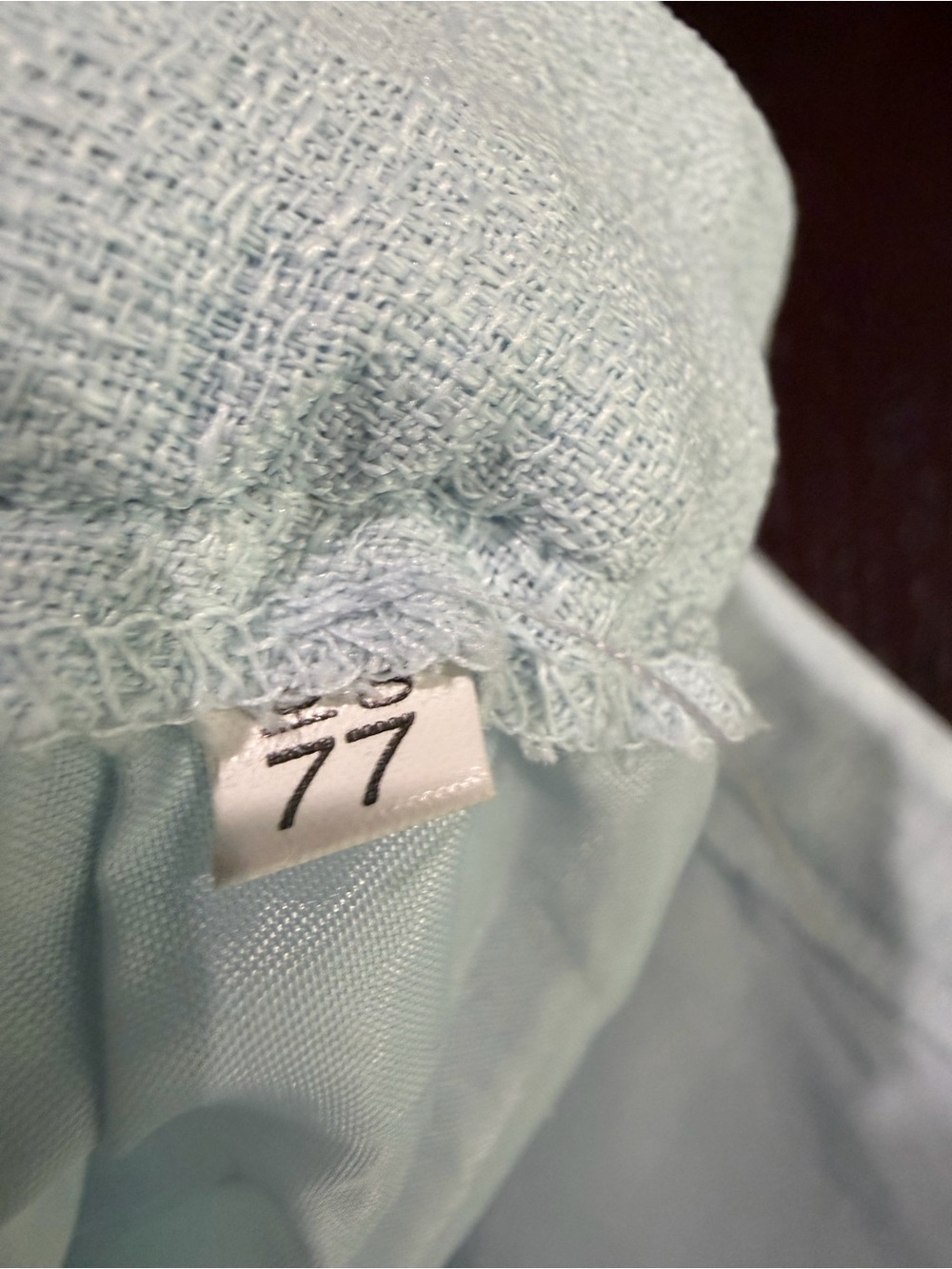 Vintage Korean Wool Blend Pant‎ Suit Light Blue Pastel 2pc Set Blazer & Trousers - Picture 16 of 16